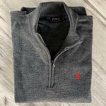 Polo RL ZIP woolknit | Γκρι