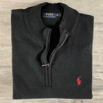 Polo RL ZIP woolknit | Μαύρο