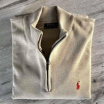 Polo RL ZIP woolknit | Κρεμ