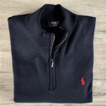 Polo RL ZIP woolknit | Μπλε